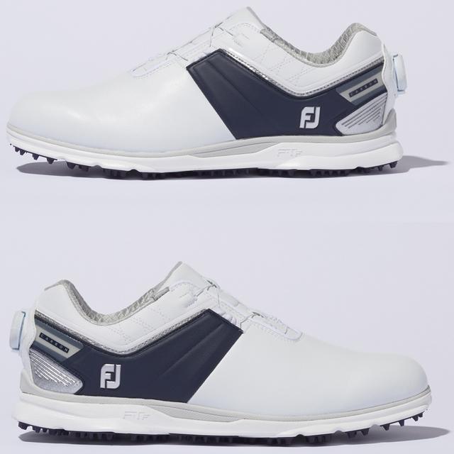 【送料無料】FOOTJOY フットジョイ PRO/SL CARBON BOA　プロ エスエル カーボン ボア ホワイト/ネイビー 【53090】【ウィズ:M】メンズ ゴルフシューズ｜gearmove｜02