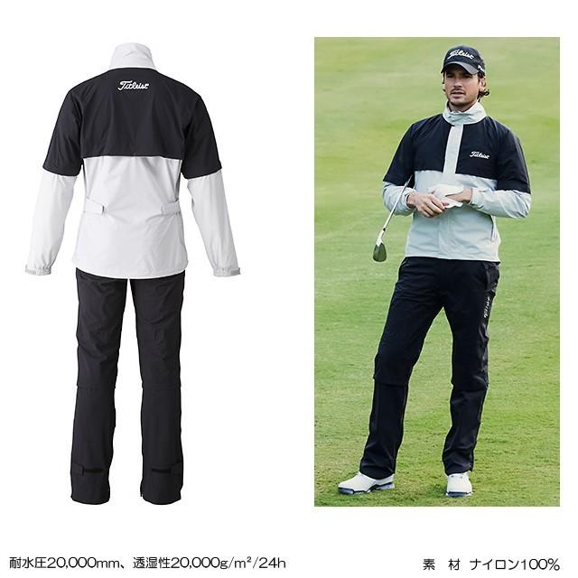 タイトリスト Titleist レインウェア 雨合羽 上下 LL レッド 美品 Titleist タイトリスト ゴルフ レインウェア上下セット メンズ