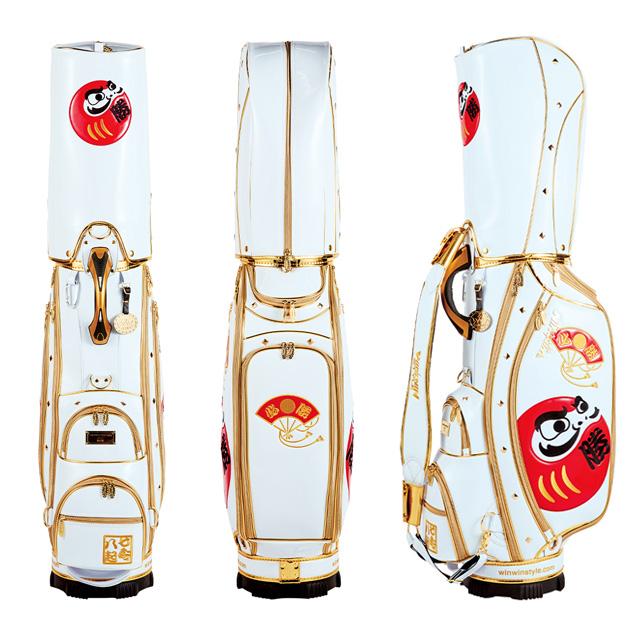 【送料無料】WINWIN STYLE ウィンウィン スタイル だるま/DARUMA CART BAG GOLD&SILVER Version LEM キャディバッグ CB-383 CB-384｜gearmove｜02