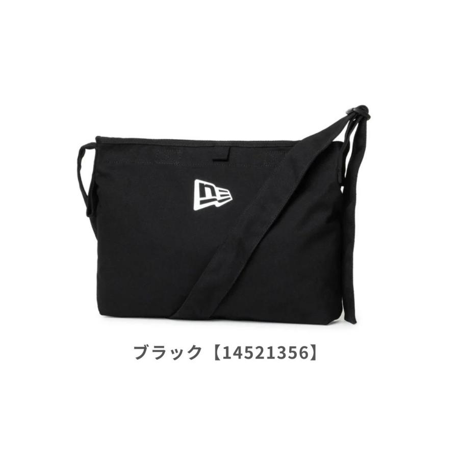 ブラックキャンバスメッセンジャーバッグ NEW ERA（ニューエラ） 正規取扱店 Canvas Shoulder Bag 14521356 8L