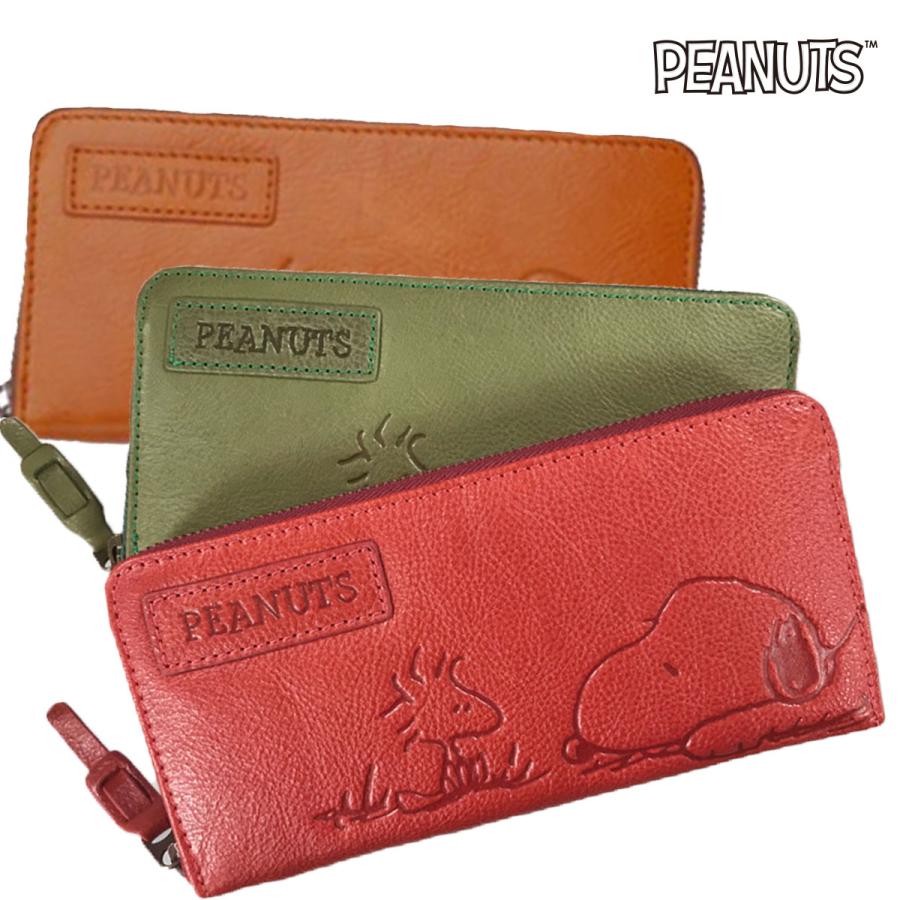 PEANUTS ピーナッツ 73053 スヌーピー ラウンドファスナー 長財布