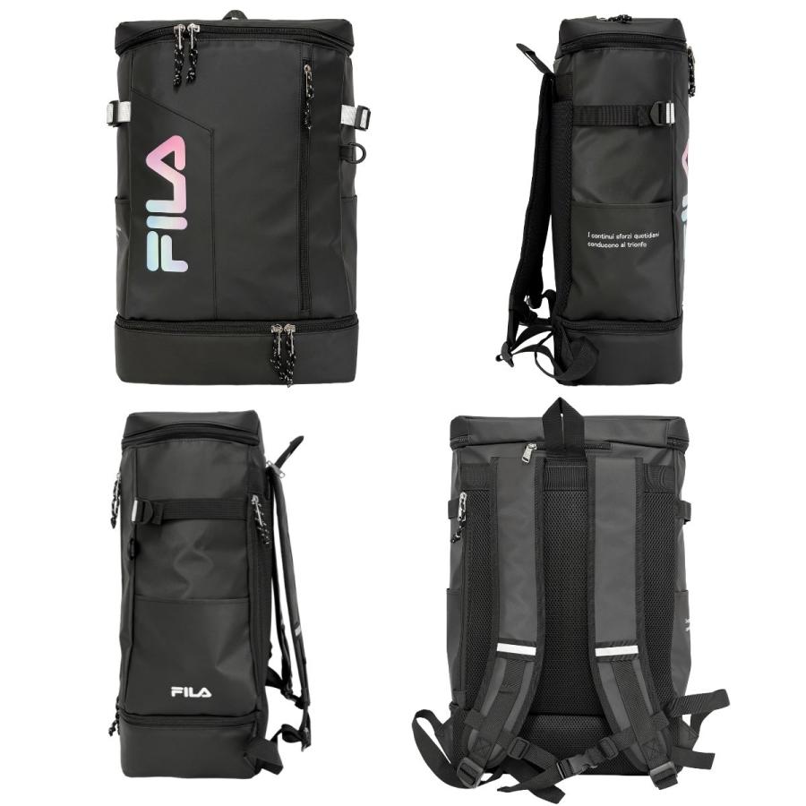 FILA（フィラ） 35L ボックス リュック 撥水 2層 大容量 A4 B4
