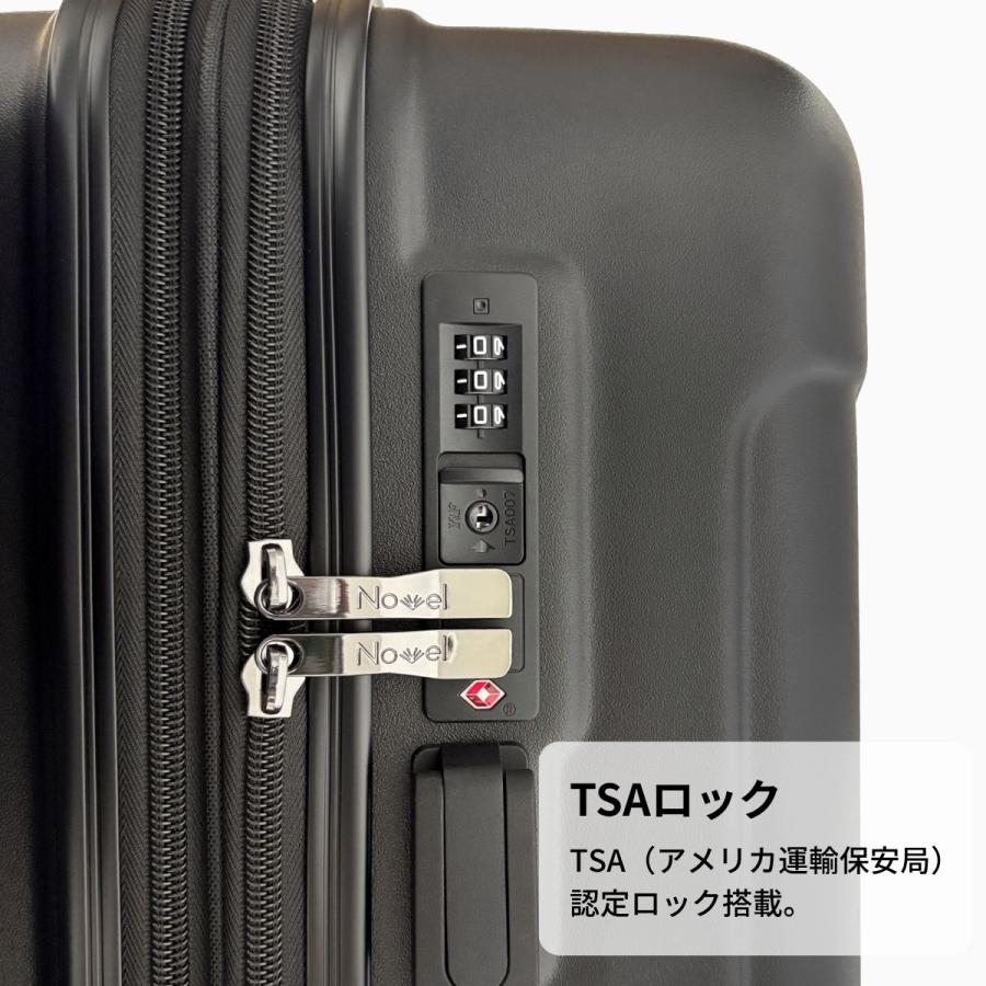 SALE 50%OFF Novel ノーベル 99913 鏡面＆エンボスファスナーキャリー