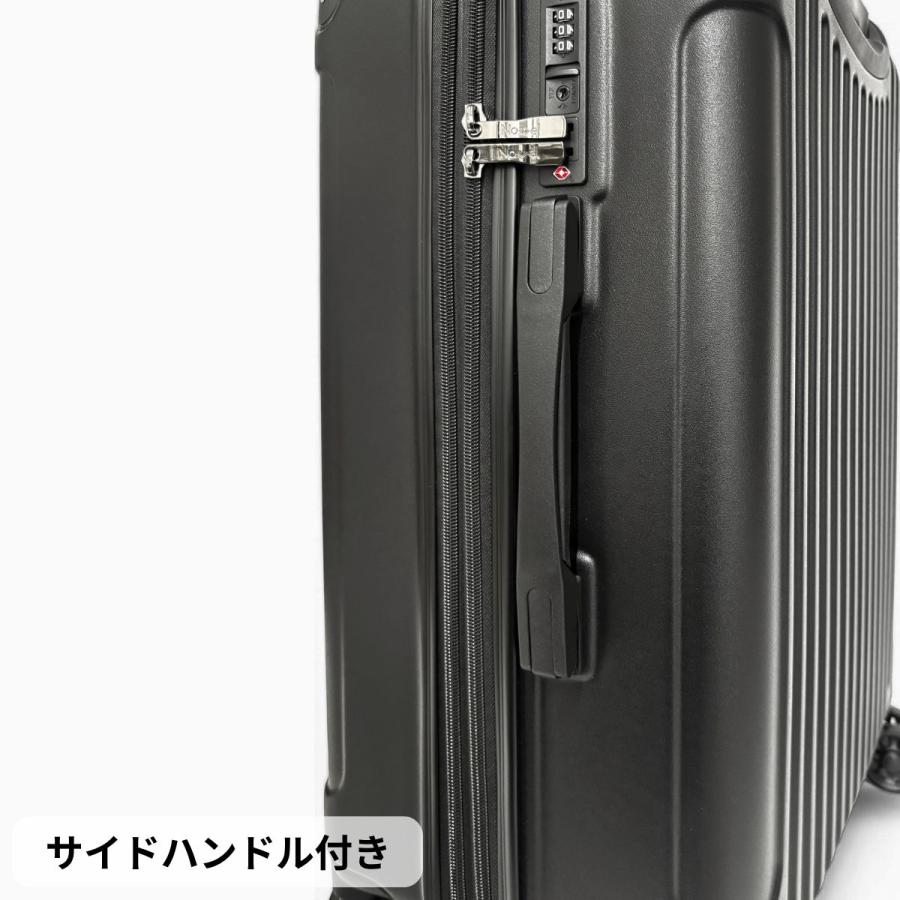 SALE 50%OFF Novel ノーベル 99913 鏡面＆エンボスファスナーキャリー Mサイズ 65-72L 拡張機能 8輪キャスター カーボン柄 TSAロック 軽量 爆買 爆買の画像