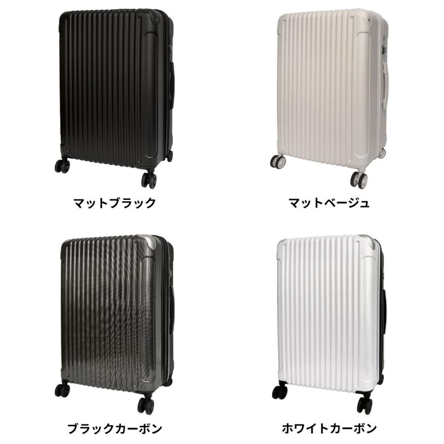 SALE 50%OFF Novel ノーベル 99918 鏡面＆エンボスファスナーキャリー Lサイズ 90-100L 拡張機能 8輪キャスター カーボン柄 TSAロック 軽量 爆買 爆買の画像