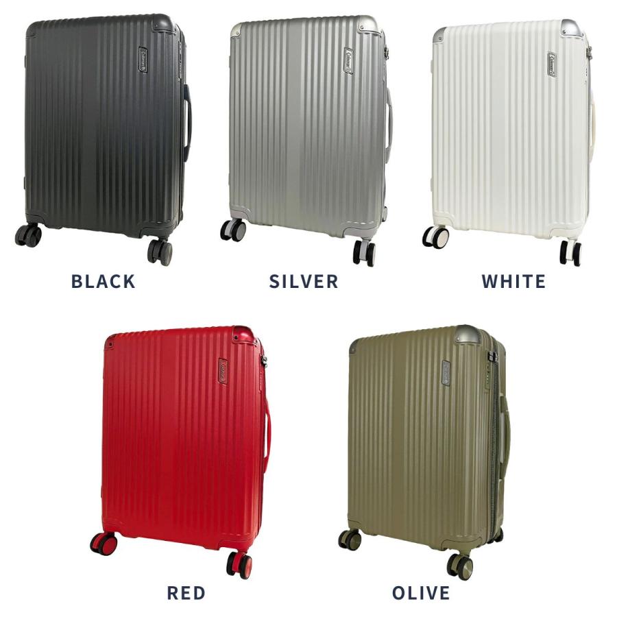 未使用タグ付 Coleman キャリーケース Mサイズ 60L 69L ホワイト Coleman（コールマン） Coleman 1470 キャリーケース スーツケース 60