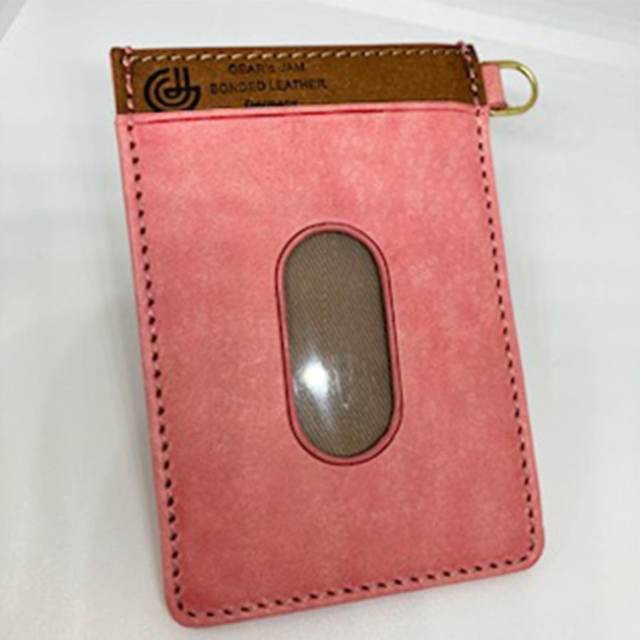 【GEAR's JAM】GJK001 パスケース カードケース 定期入れ ボンデッドレザー 再生革 リサイクルレザー 牛革 ベジタブル
