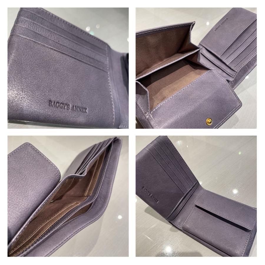 BAGGY PORT（バギーポート） LZKM786 バフレザー ハーフ 二つ折り財布