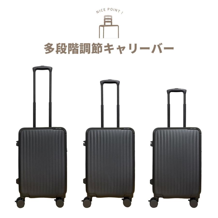 SKYLABO スカイラボ SKY2313-49 キャリーケース スーツケース LUGGEAGE 33L〜36L Sサイズ 機内持ち込み 拡張機能 ストッパー サイドフック TSロック 爆買の画像