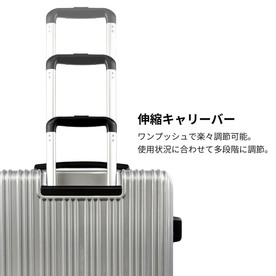 【新品】トランスコンチネンツ スーツケース シルバー 61リットル TRANS CONTINENTS（トランスコンチネンツ） スーツケース TC-0752-48