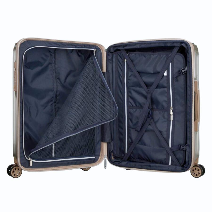 SALE 55%OFF TRIDENT TRI2035K-56 スーツケース 62-68L 3-5泊 Mサイズ 拡張式 ジッパータイプ  抗菌 消臭加工 静音 静か キャリー 2泊 3泊 4泊 5泊 旅行 爆買の画像