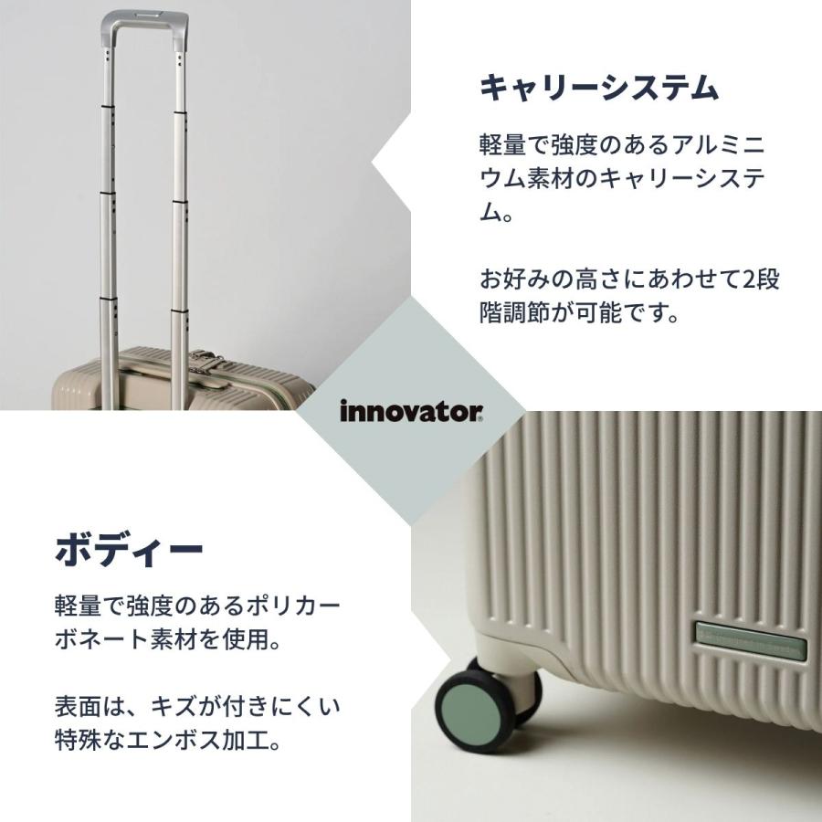 innovator（イノベーター） 正規取扱店 2年保証 スーツケース 33L 機内