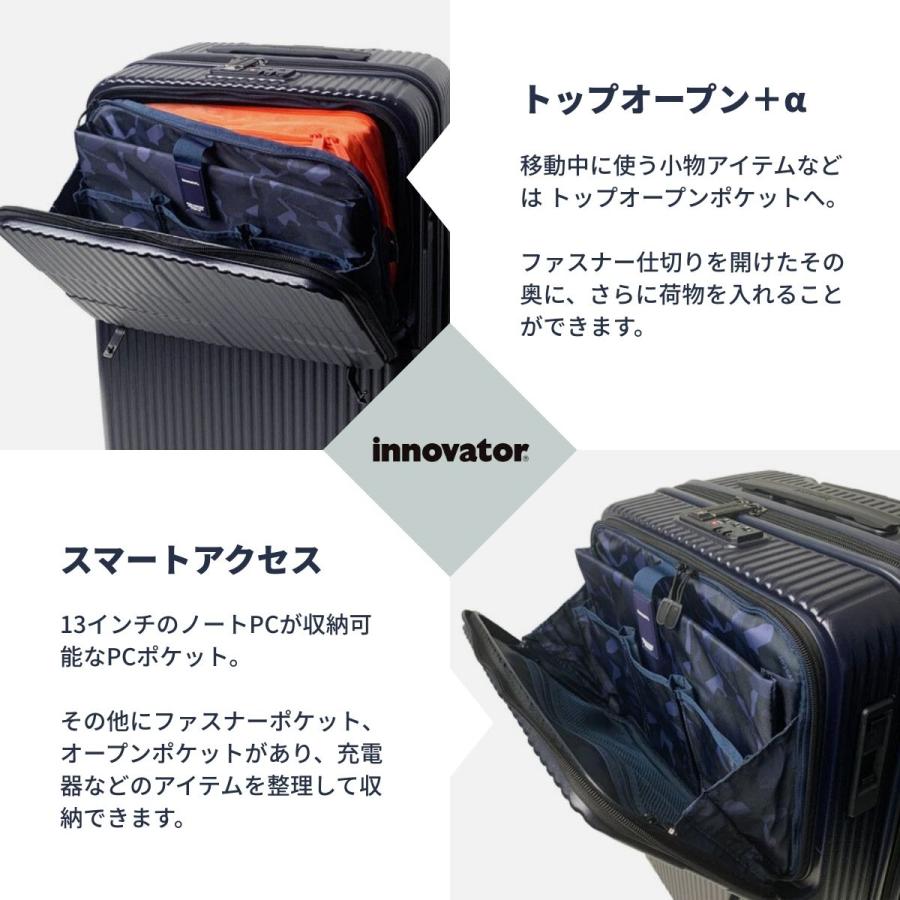 innovator（イノベーター） 正規取扱店 2年保証 スーツケース 62L M