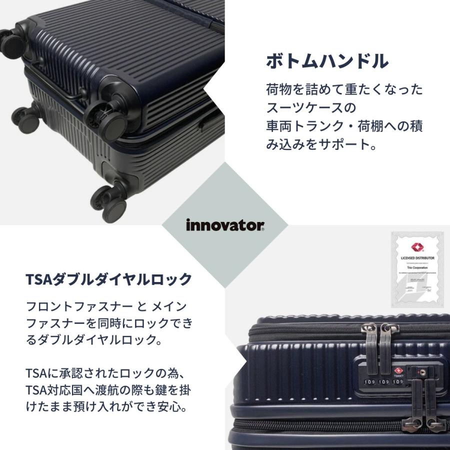 innovator（イノベーター） 正規取扱店 2年保証 スーツケース 62L M