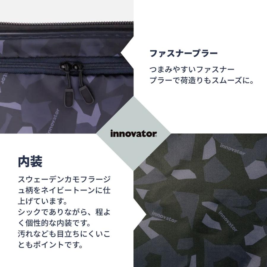 innovator（イノベーター） 正規取扱店 2年保証 スーツケース 62L M