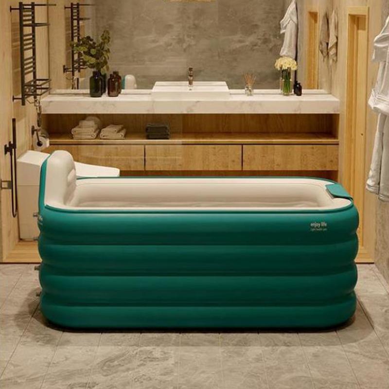 自動充気　滑り止め　折り畳み式浴槽　大人用子供用　収納簡単　家庭用浴室　使いやすい　お風呂桶　1.4M三層　バスタブ　設置簡単　保温