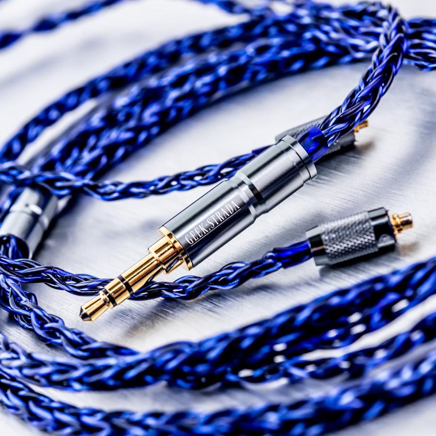 GEEK;STRADA】X8 || GHOST-R.2 ≡ BLUE DESTINY MMCX 3.5mm/4.4mm【7N