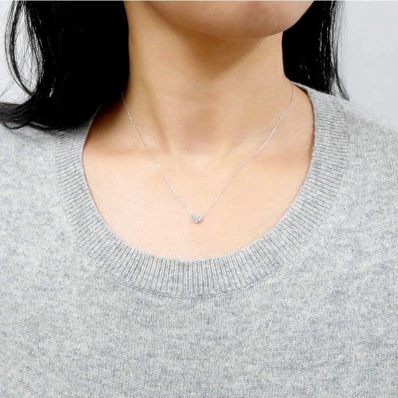 秋冬の主役◎ ヴァンドーム青山 VENDOME AOYAMA プラチナ ダイヤモンド ハート ネックレス APVN199240DI 【PET1331508632】(46937円)