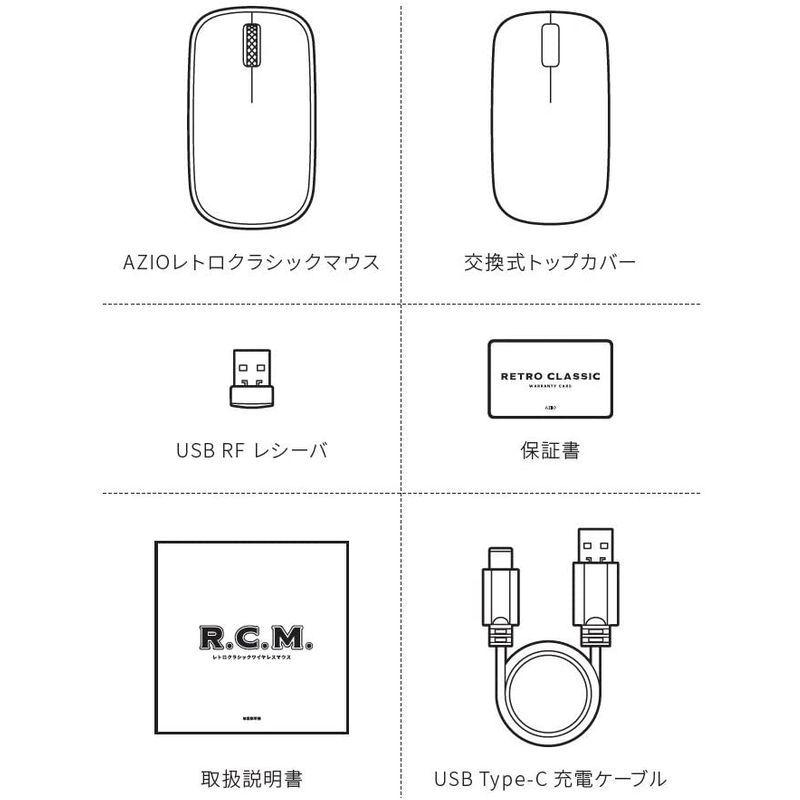 AZIO R.C.M. レトロクラシック・ワイヤレスマウス RM-RCM-L-06 レトロクラシック ワイヤレスマウス RM RCM