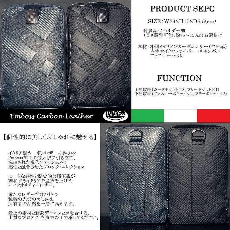 激安通販の ボディバッグ エンボスカーボンレザー インディ Indieee 斜め掛け 鞄 結婚式 シンプル バック ケース 本革 ワンショルダーバッグ ショルダーバッグ Panero Shop