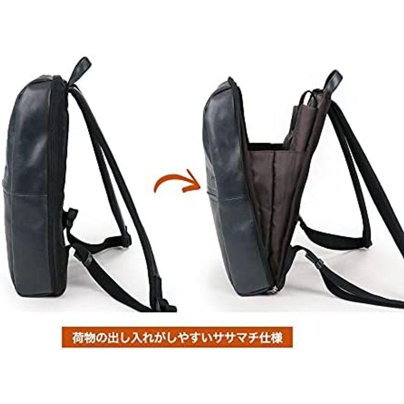 クーポン対象外 小さめ ビジネス おしゃれ メンズ リュックサック ダブルス 本革 グリーン Vya 1526 レザー ビジネスリュック qhema Com