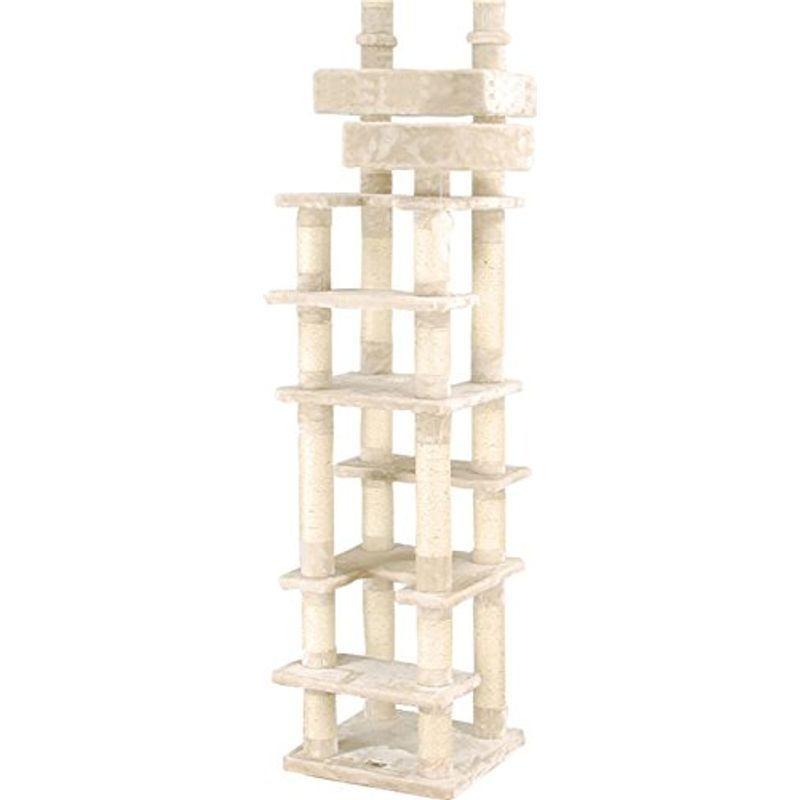 キャットタワー 突っ張り スリム 高齢シニア対応 CW-RT021 ネコタワー 高さ 約231?270cm 気になる匂いが無いと です 猫ベ