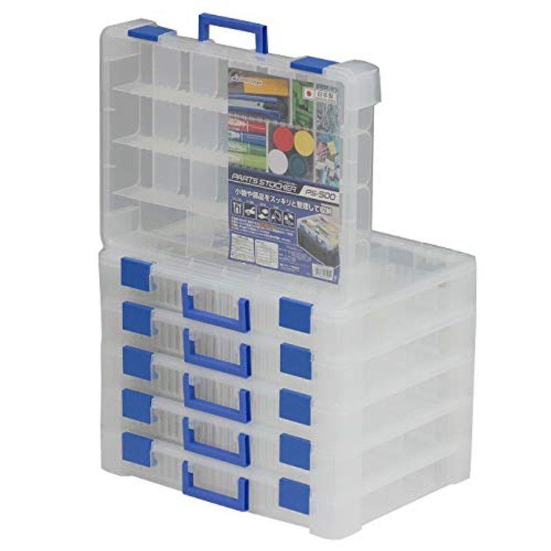 JEJアステージ 収納ボックス パーツストッカー PS-500 クリア 奥行36.5×高さ7.8×幅49cm 6個セットPS-500 6個セ