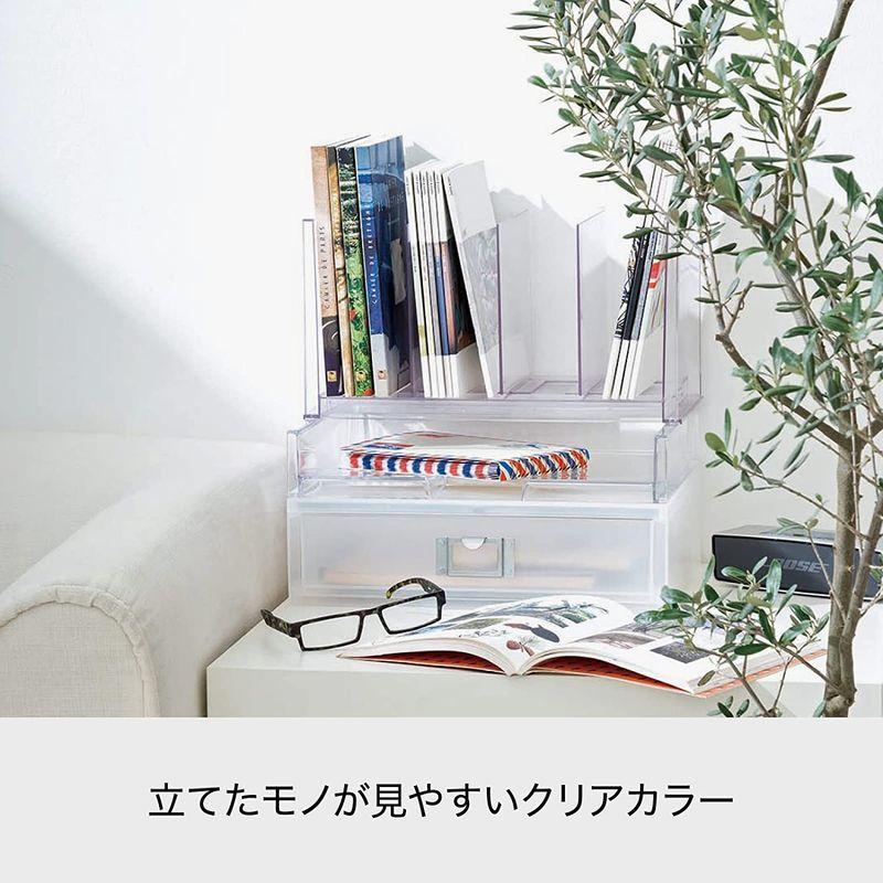 希望者のみラッピング無料希望者のみラッピング無料ライクイット (like-it) 収納 ケース ファイルソーター スタンド ワイド 幅34.5x奥18x 高18.2cm クリア 日本製 MX 机上アクセサリー ライクイット (like-it) 収納ケース オーガナイザー スリム A4 縦型 ホワイト (半透明) 約幅26x奥18.5x高18.2cm