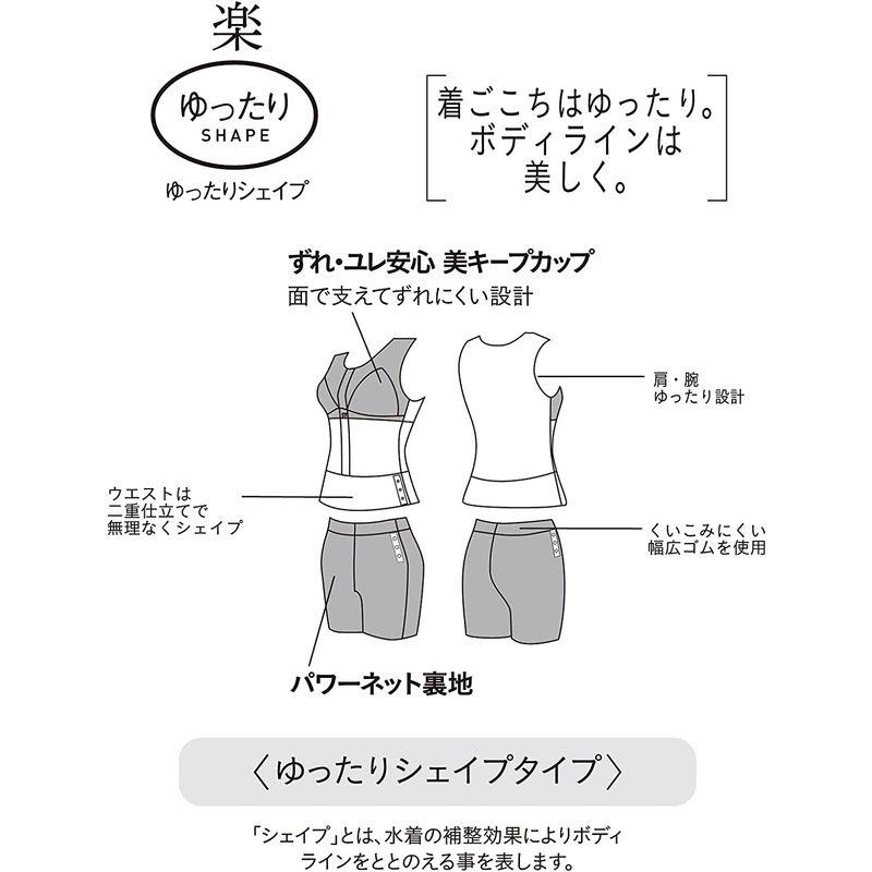 ワコール/スイムウェア セパレート水着 ゆったりシェイプ ファスナー