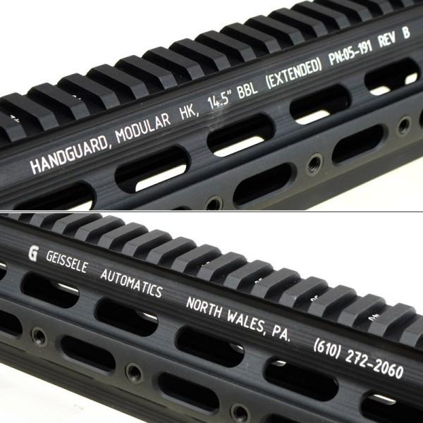 ”アローダイナミック”  HK416用　GEISSELE タイプ SMR 14.5インチ ハンドガード BK ［マルイ次世代HK416対応］｜geelyy｜04