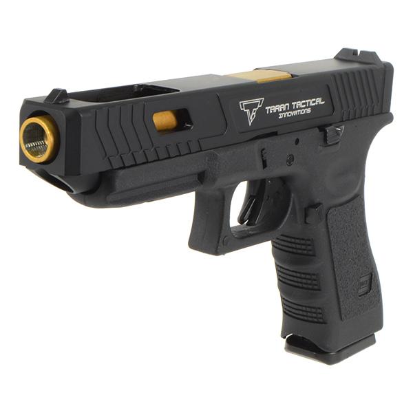 E&C 1202 GLOCK34 TTI ガスブローバック ゴールドバレル : ジーリー 