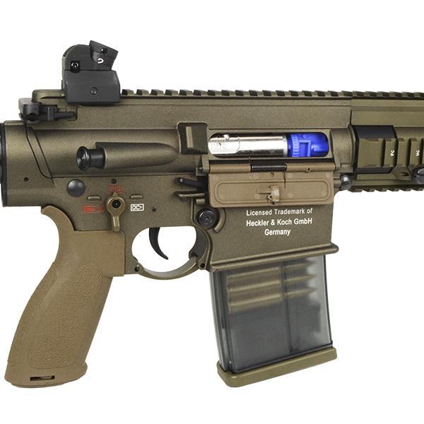 E&C 202E H&K HK417 10インチ 電子トリガー搭載 電動ガン デザート