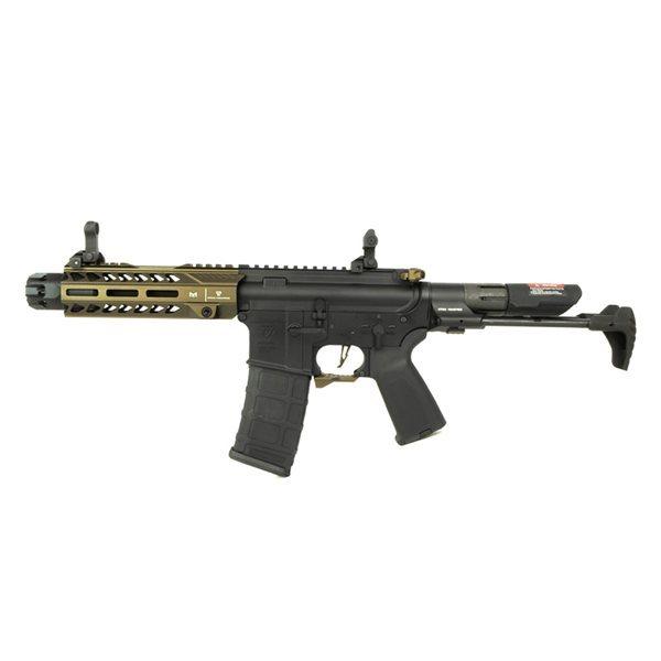 E&C 333E-SP STRIKE オプレッサー PDW7 スペシャル 電子トリガー搭載 電動ガン デザートカラー
