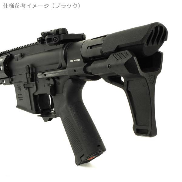 電動ガン ブラック スコープ付き 3本マガジン E&C 338E STRIKE GRIDLOK SBR 電子トリガー搭載 電動ガン ブラック