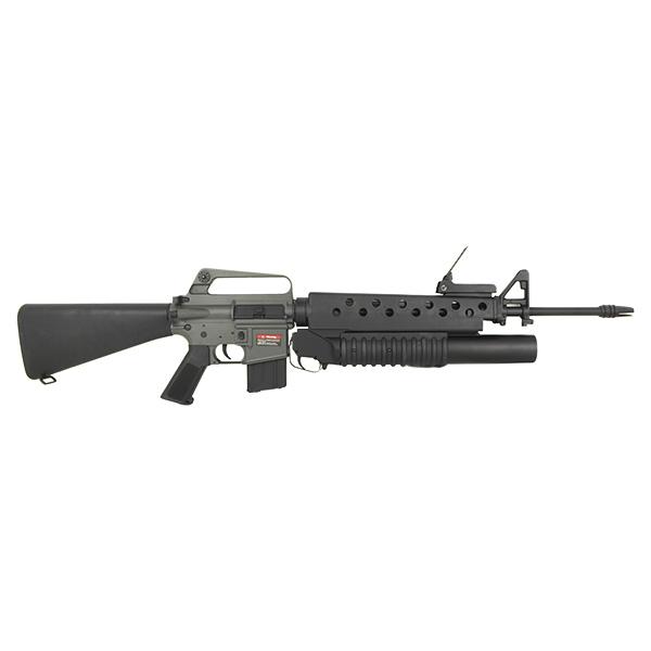 M16A1 ガスライフル M203 グレネードランチャー E&C 703E COLT M16A1 パーカーライズ with M203 グレネードランチャー