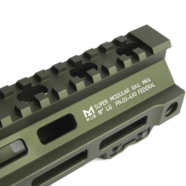 E&C MP1000 GEタイプ SMR MK4 ハンドガード 10インチ オリーブドラブ