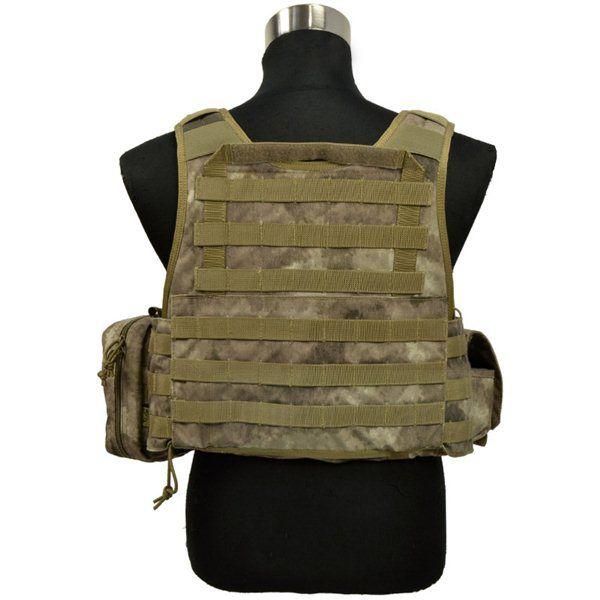 FLYYE MOLLE Style PC Plate Carrier with Pouch set A-TACS 迷彩