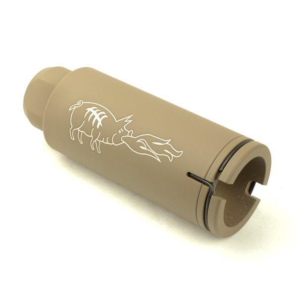 ダー子 NOVESKE KX5 タイプ フラッシュハイダー 14mm逆ネジ デザートカラー