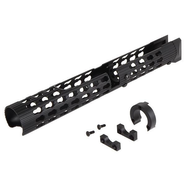 5KU VS-24 AK KeyMod ロング チューブラー ハンドガード for LCT、GHK、DBOYS、CYMA ブラック ...