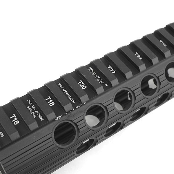 SALE】TROYタイプ TRX BATTLE RAIL 7.6 インチ ハンドガード ブラック