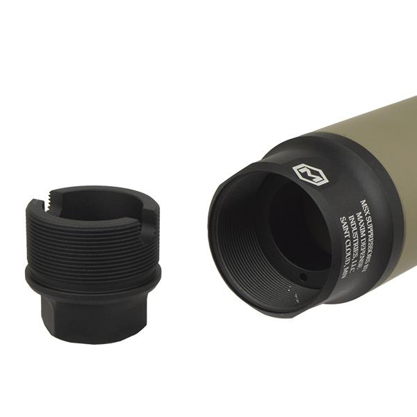 RGW MaximDefenseタイプ DSK-M ダミーサイレンサー 14mm逆ネジ セラコート デザートカラー