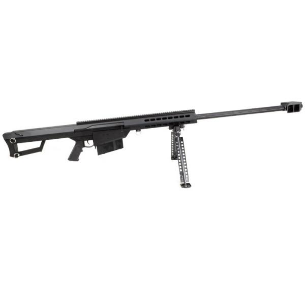 SNOW WOLF バレットM82A1 (対物ライフル) 電動ガン スコープセット BARRETT FIREARMS ライセンス刻印ver ブラックの画像