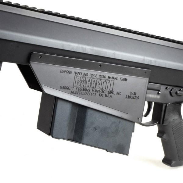 SNOW WOLF バレットM82A1 (対物ライフル) 電動ガン スコープセット BARRETT FIREARMS ライセンス刻印ver ブラックの画像