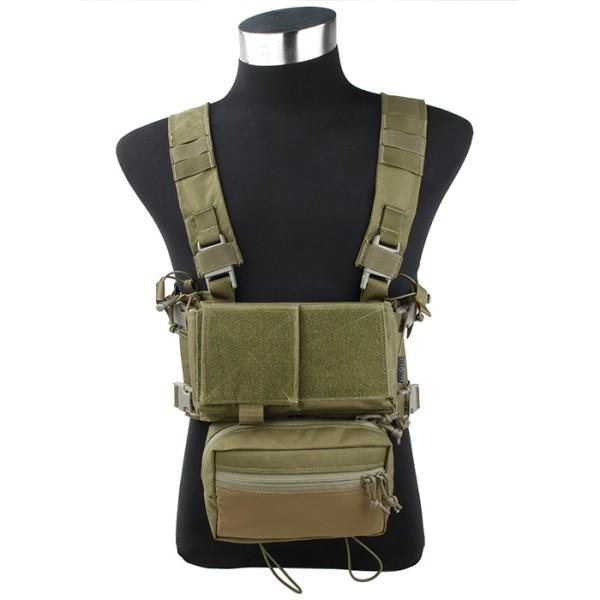 TMC Modular Chest Rig [モジュラー チェストリグ] セットA カーキ