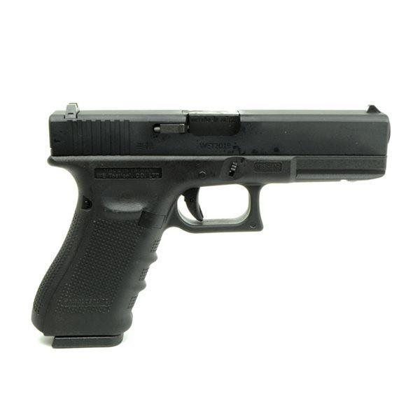 WE-TECH Glock 17 ガスガン ブラック/タン WE-TECH G17 T1 ガスブローバックガン ブラック : ジーリー