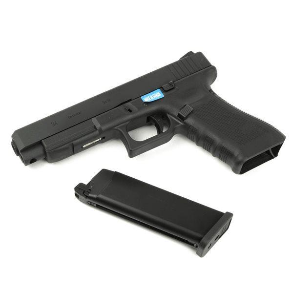 KSC グロックG34 ガスブローバック レール付き　ハンドガン ブラック WE-TECH G34 Gen.4 ガスブローバックガン ブラック : ジーリー