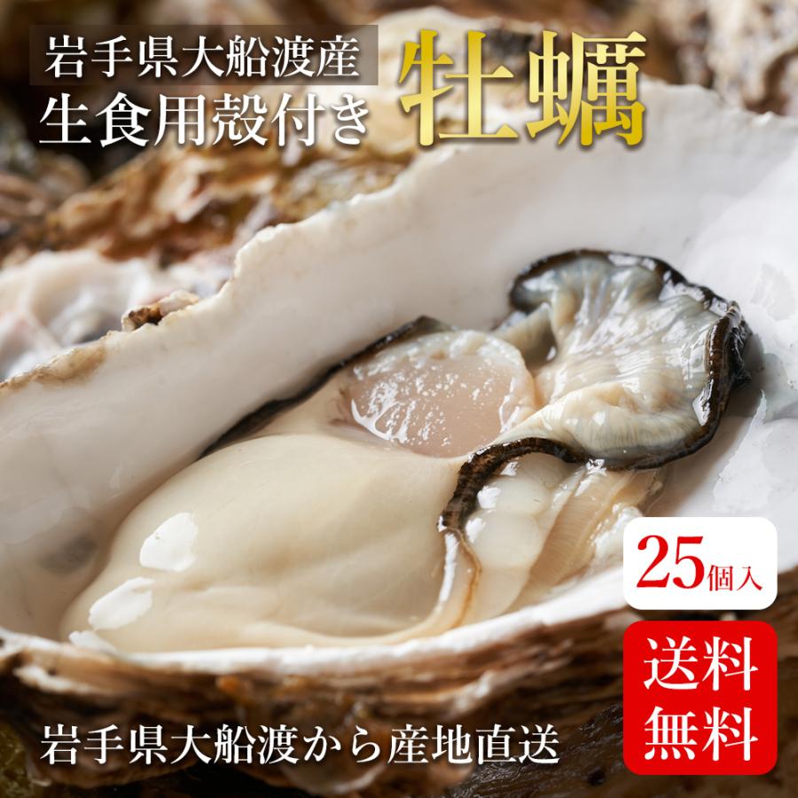 小物などお買い得な福袋 牡蠣 最も信頼できる かき カキ 殻付き生牡蠣 岩手県産 25個 鍋 冷凍 産地直送 バーベキュー ギフト
