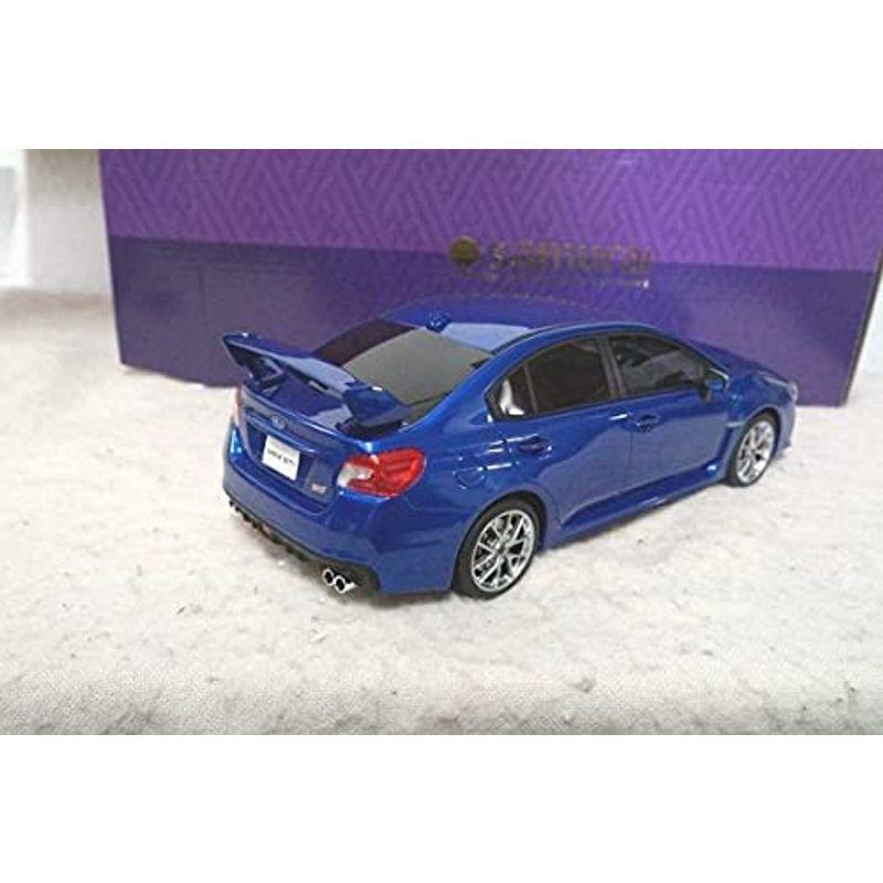 京商　サムライ　スバル　WRX　STI　Type　S　VAB　ミニカー　ブルー　118