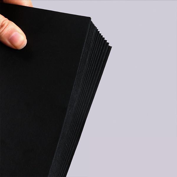 色画用紙 ブラックペーパー 黒紙 スケッチブック 画用本 画用紙 A4 25