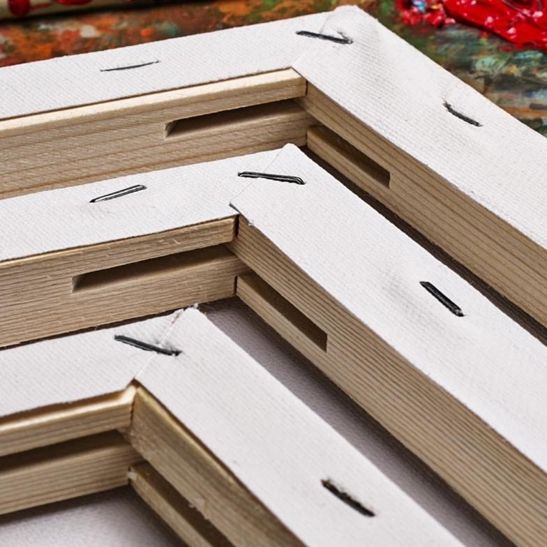 張りキャンバス 油絵 F6 綿麻混紡 麻65％ コットン35％ キャンバス